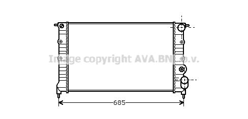 AVA QUALITY COOLING Радиатор, охлаждение двигателя RT2115